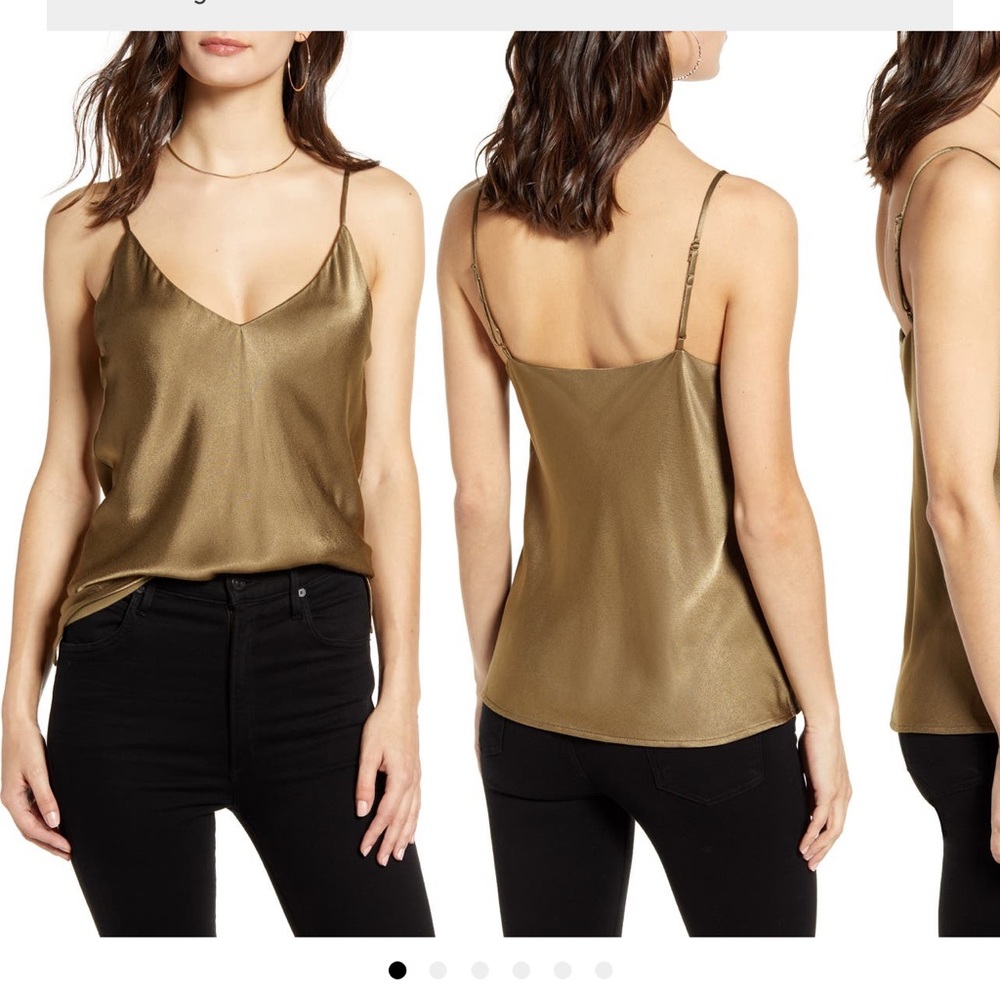 Socialite Vneck satin camisole